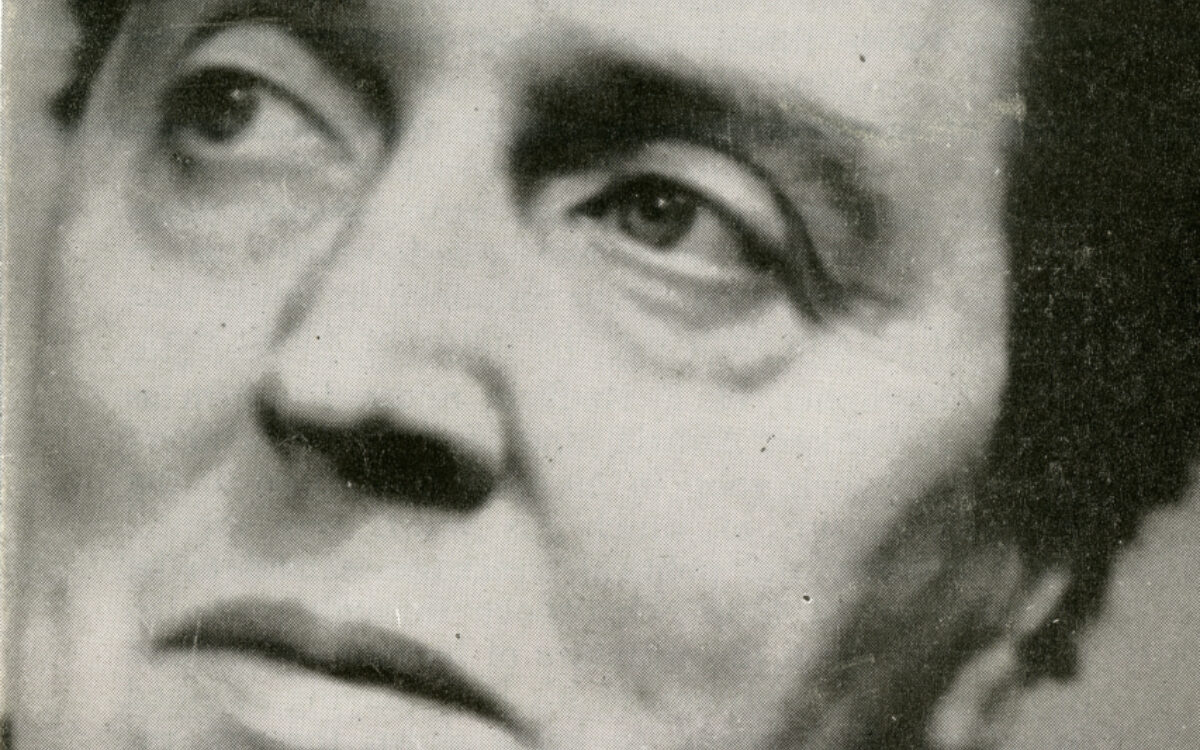 Three quarter profile of composer Alban Berg