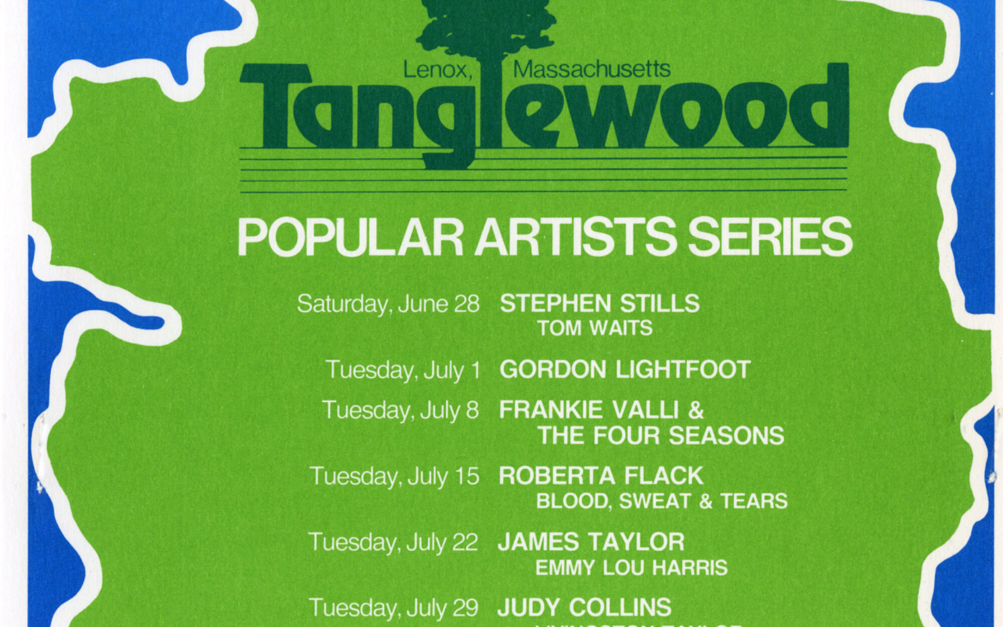 BSO History of the Tanglewood Popular Artists Series