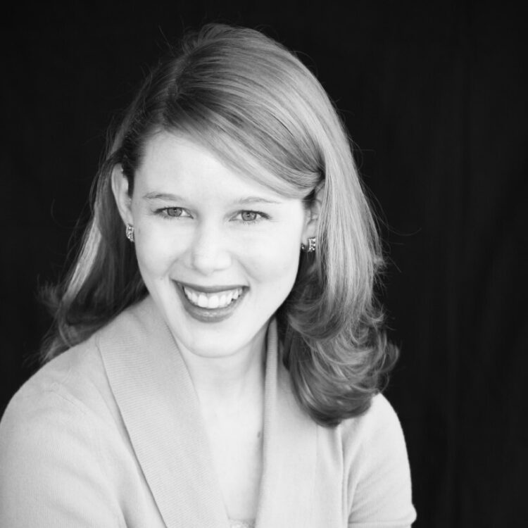 Black and White photo of Katie Woolf