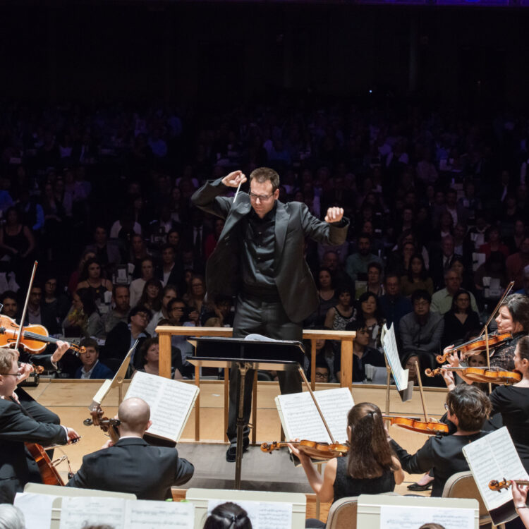 The Kendall Square Orchestra, led by music director Kristo Kondakçi