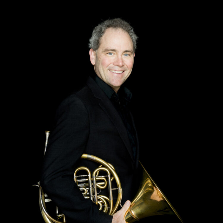 James Sommerville headshot with French Horn