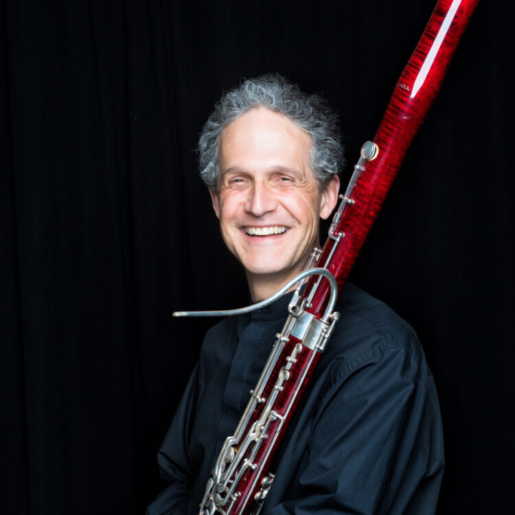 Richard Ranti headshot with bassoon