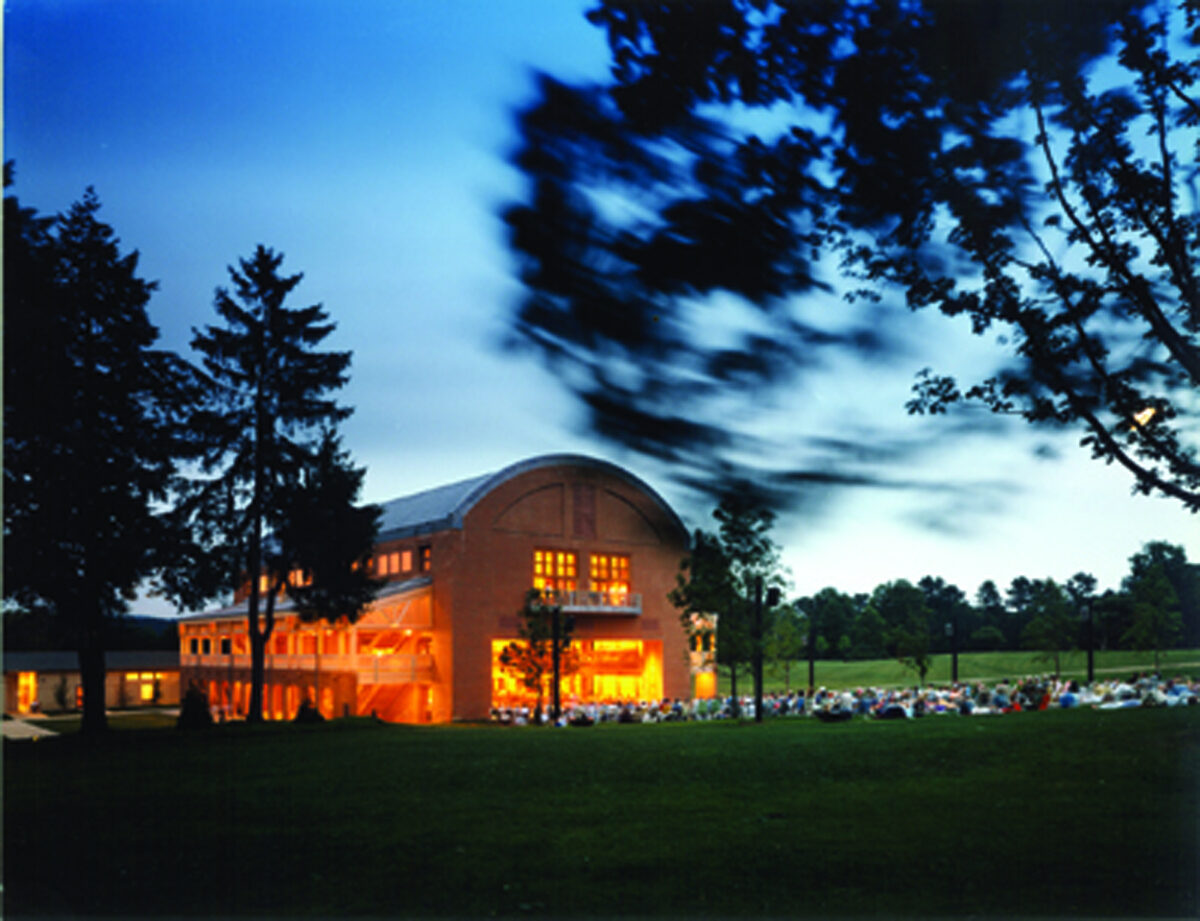 Ozawa Hall in the evening