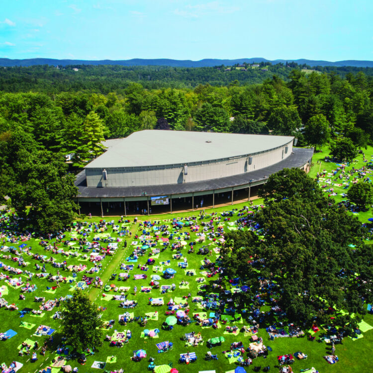 aerial photo of Tanglewood from August 2021