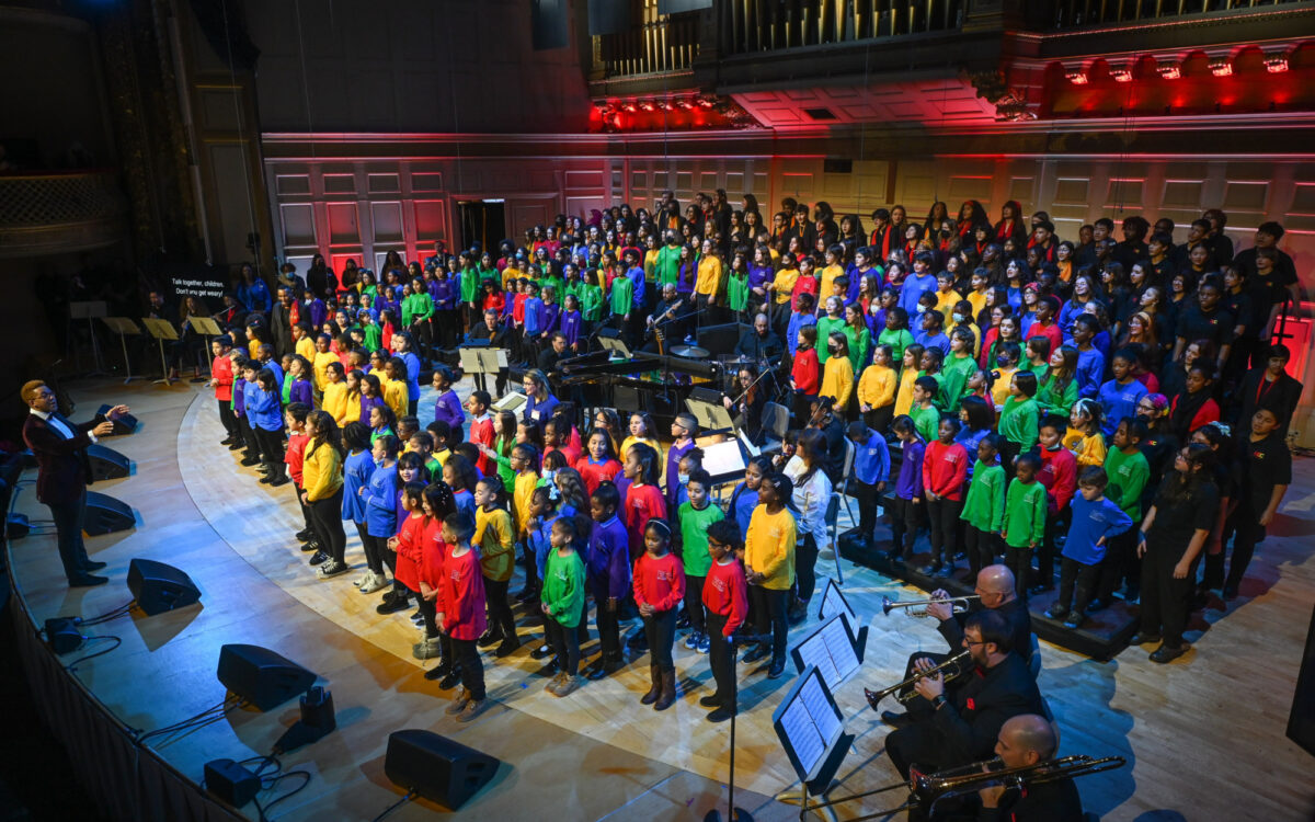 Boston Children's Chorus performing at Symphony Hall
