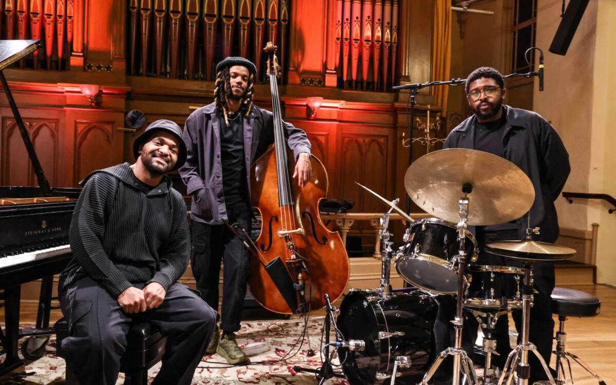 Sullivan Fortner Trio group photo