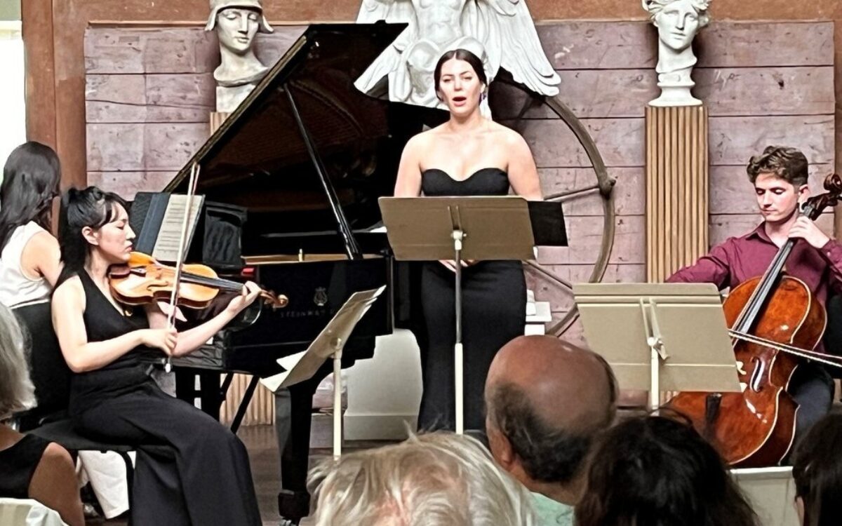 TMC Fellows performing in the studio at Chesterwood